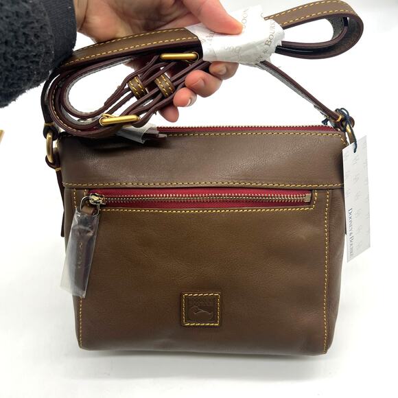 Dooney & Bourke Women Purse Florentine Leather Allison Crossbody Bags Elephant - Picture 2 of 14